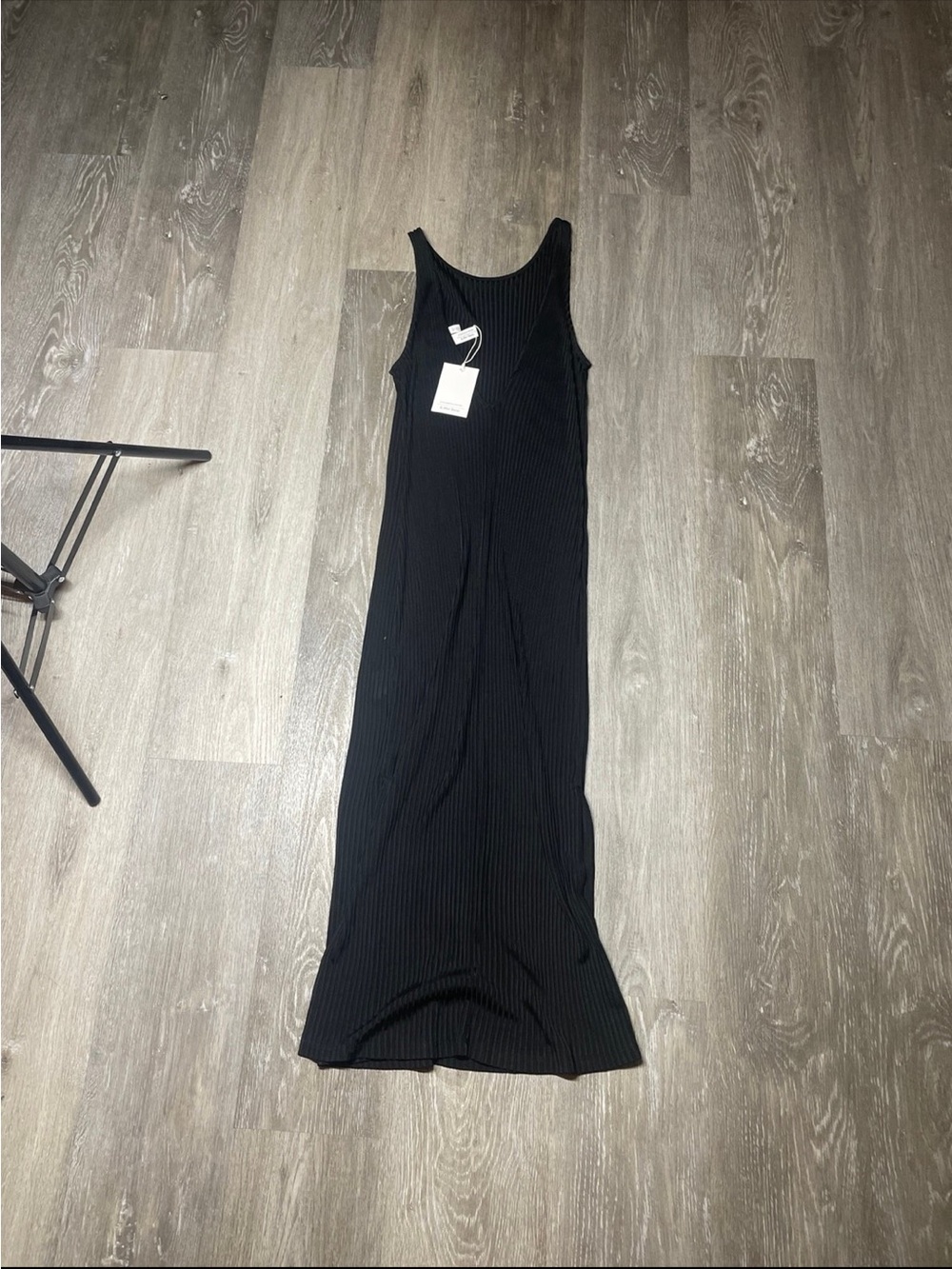Stockholm and other stories  andWomen's Black Ribbed Tank Maxi Dress -